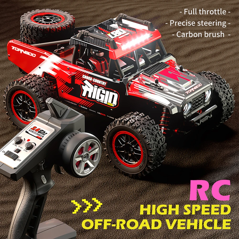Rosso C8805 RC Auto 2.4G Telecomando Racing Drift Car Scala 1:16 4WD 70 KPH Ad Alta Velocità Fuoristrada Camion Giocattoli Regali per Ragazzi Adulti