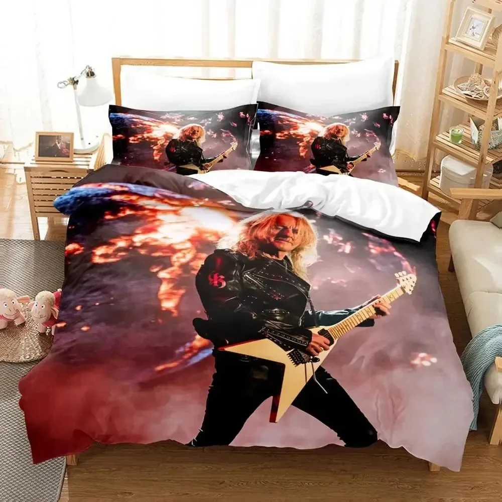 

3D Print Judas Priest Bedding Set Single Twin Double Queen King Cal King Size Bed Linen Set