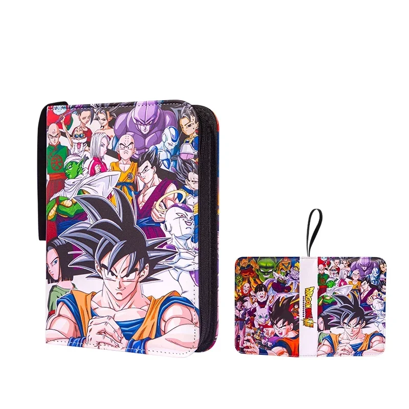 4/9 Grids Dragon Ball Card Album Game Collection Zipper Cards Storage Book Son Goku Vegeta Anime Game Card Collection Tool Gift