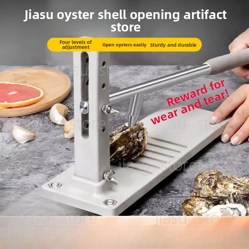 

Stainless Steel Oyster Shell Opener Knife, Professional Seafood Shucking Tool for Home & Commercial BBQ