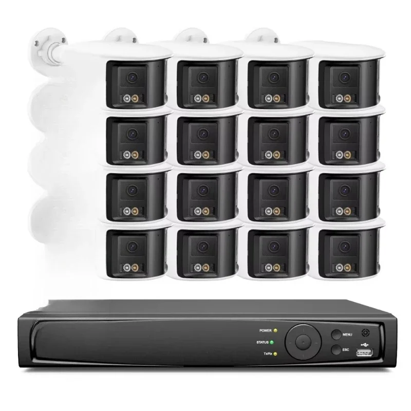 

Dual-lens panoramic bullet type, set camera, full-color network security camera