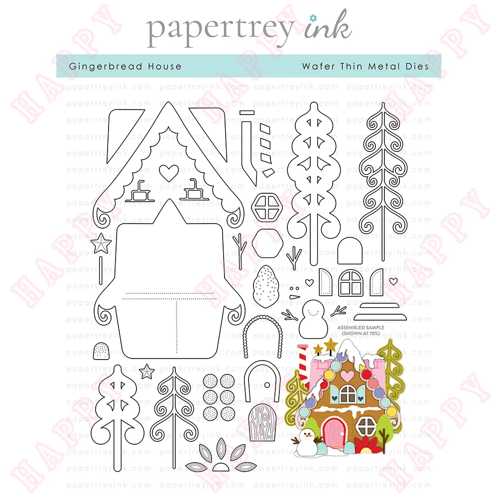 

Metal Cutting Dies Gingerbread House Diary Scrapbook Paper Card Photo Album Decoration Craft Engraving Making Embossing Template