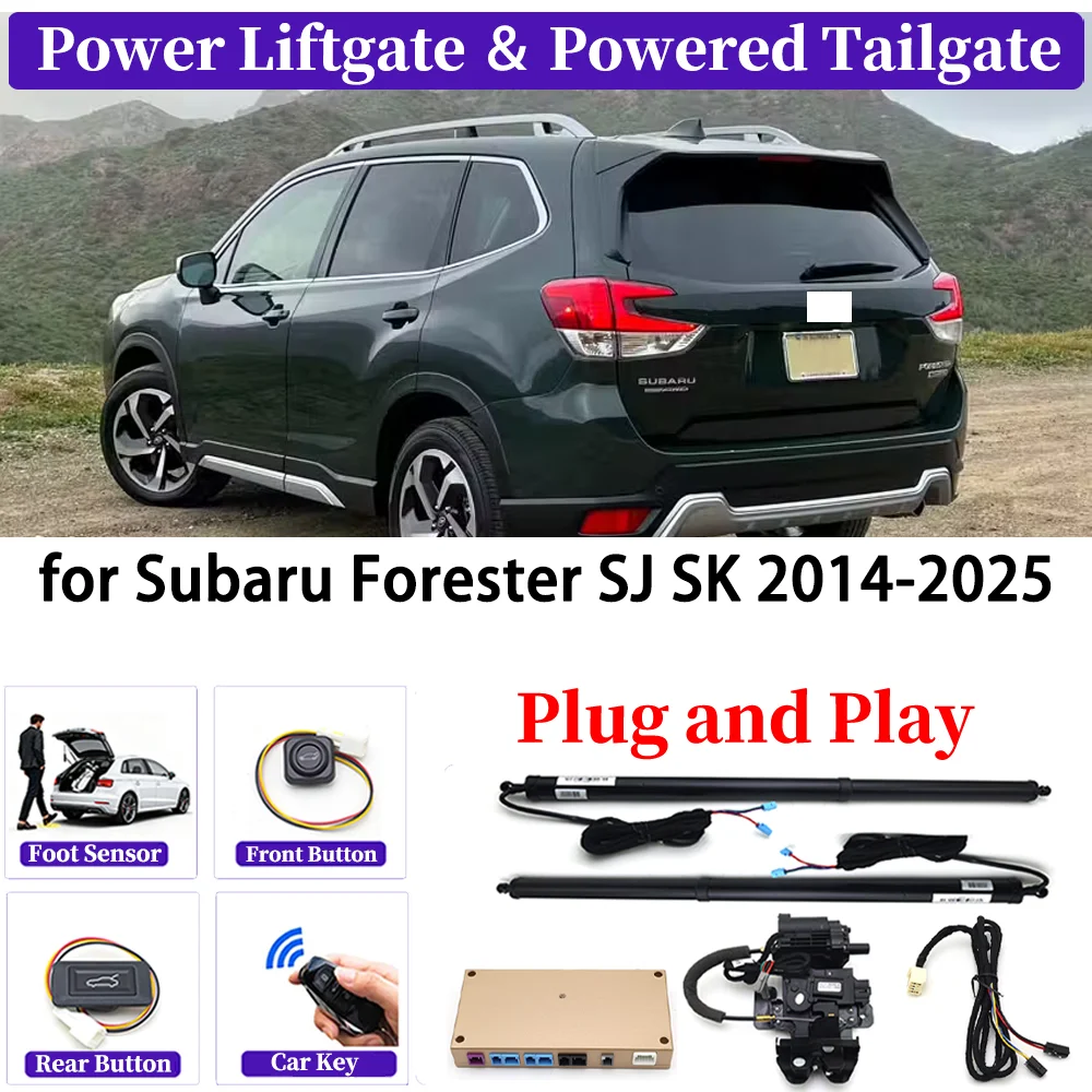 

ZJCGO for Subaru Forester SJ SK 2014-2025 OEM Upgrade Car Automatic Power Liftgate Kit Smart Auto Electric Tailgate System