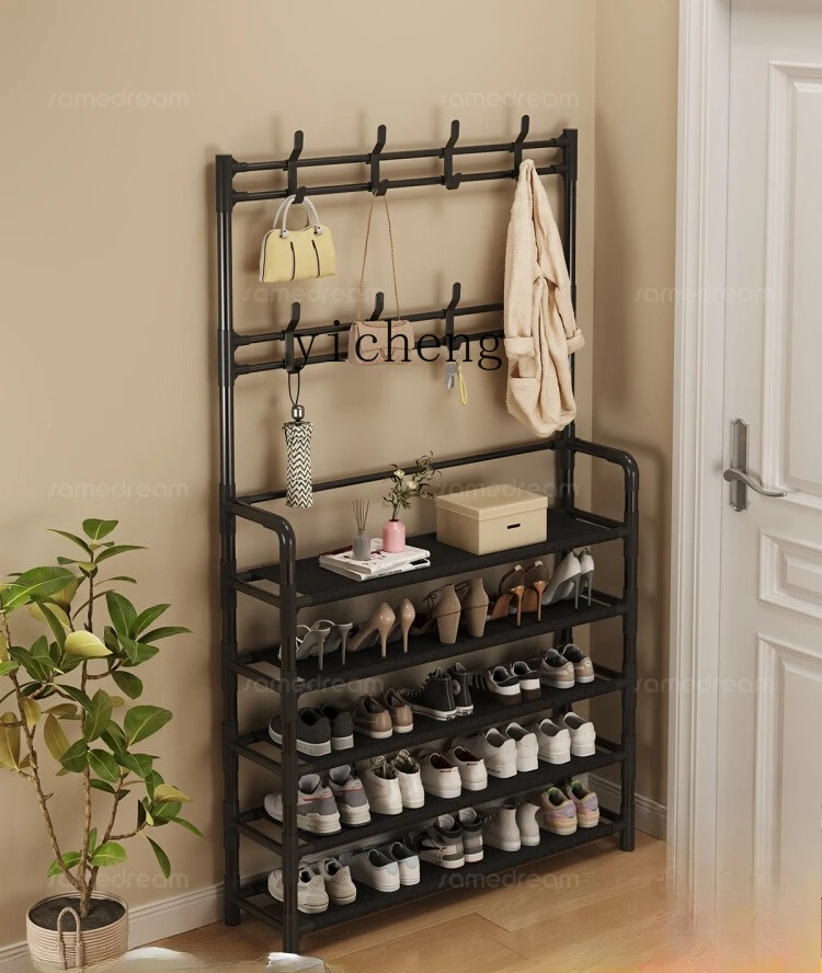 

ZYA Shoe Rack Multi-layer Household Small Narrow Entryway Rental Door Back Simple Storage living room decoration