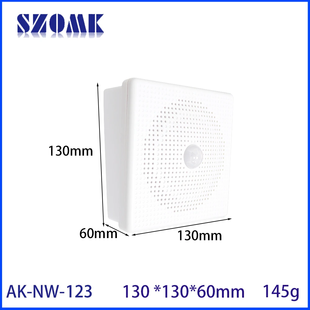 130*130*55mm Speaker Infrared Sensor Audio Shell Enclosure Iot Electrical Enclosure Junction Box