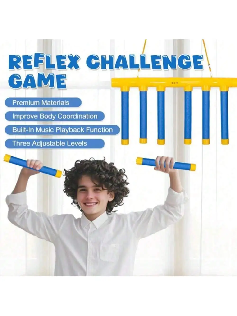 Challenge Falling Sticks Game Machine - Educatieve activiteit voor het trainen van reactievermogen Ouder-kind familiefeestspeelgoed
