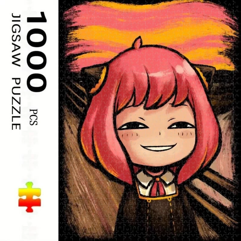 Japan Anime Spy Family 500/1000/1200/2000 PCS Jigsaw Puzzles Challenging Family Activity Games for Gameroom Bedroom Unique Gifts