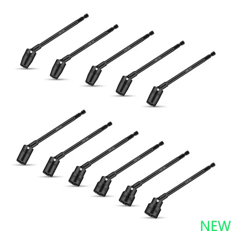 

360 -градусный вращающийся электроэнергетический адаптер буровой бурины для удара с шестиугольной хвостовиком 1/4 дюйма