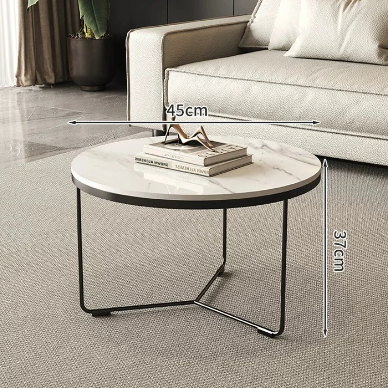 With Drawers Seating Room Coffee Tables Stainless Vintage Luxury Round Coffee Tables Nordic Funky Table Basse Modern Furniture