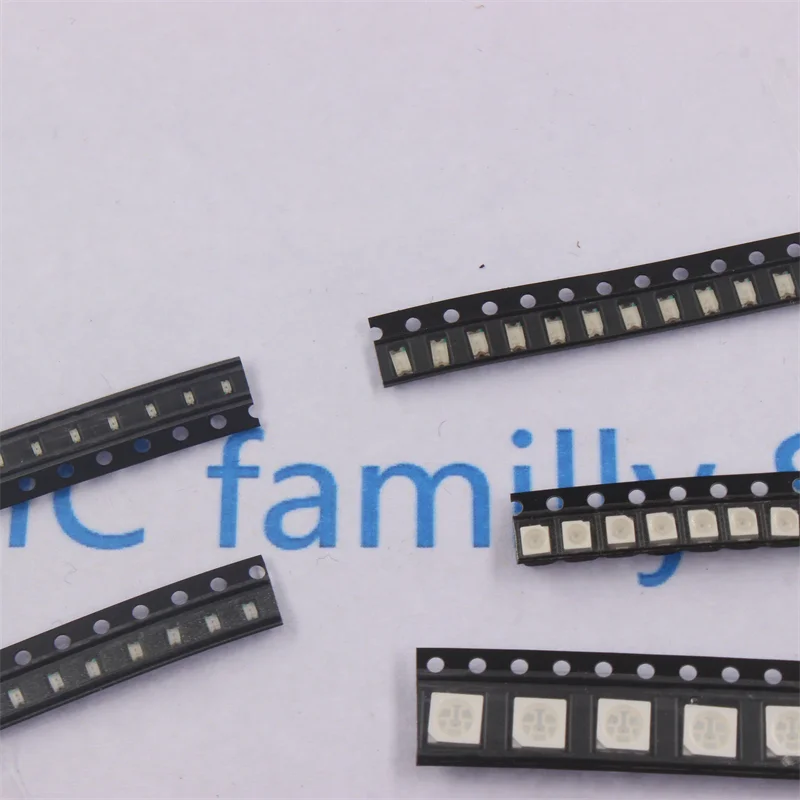 100pcs 0603/0805/1206/1210/5050 SMT LED high brightness red blue white green purple LED red light