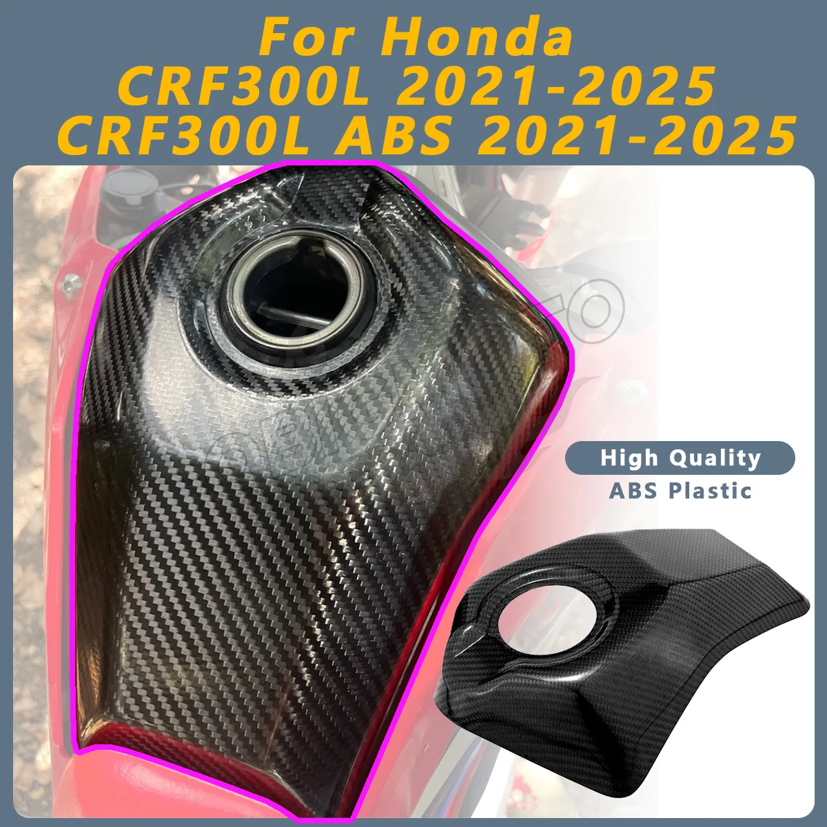 CRF300L 2025 Fuel Tank Cap Cover Motorcycle Front Fairing Shell For Honda CRF 300L ABS 2024-2021 CRF-300L Oil Tanks Shield Parts