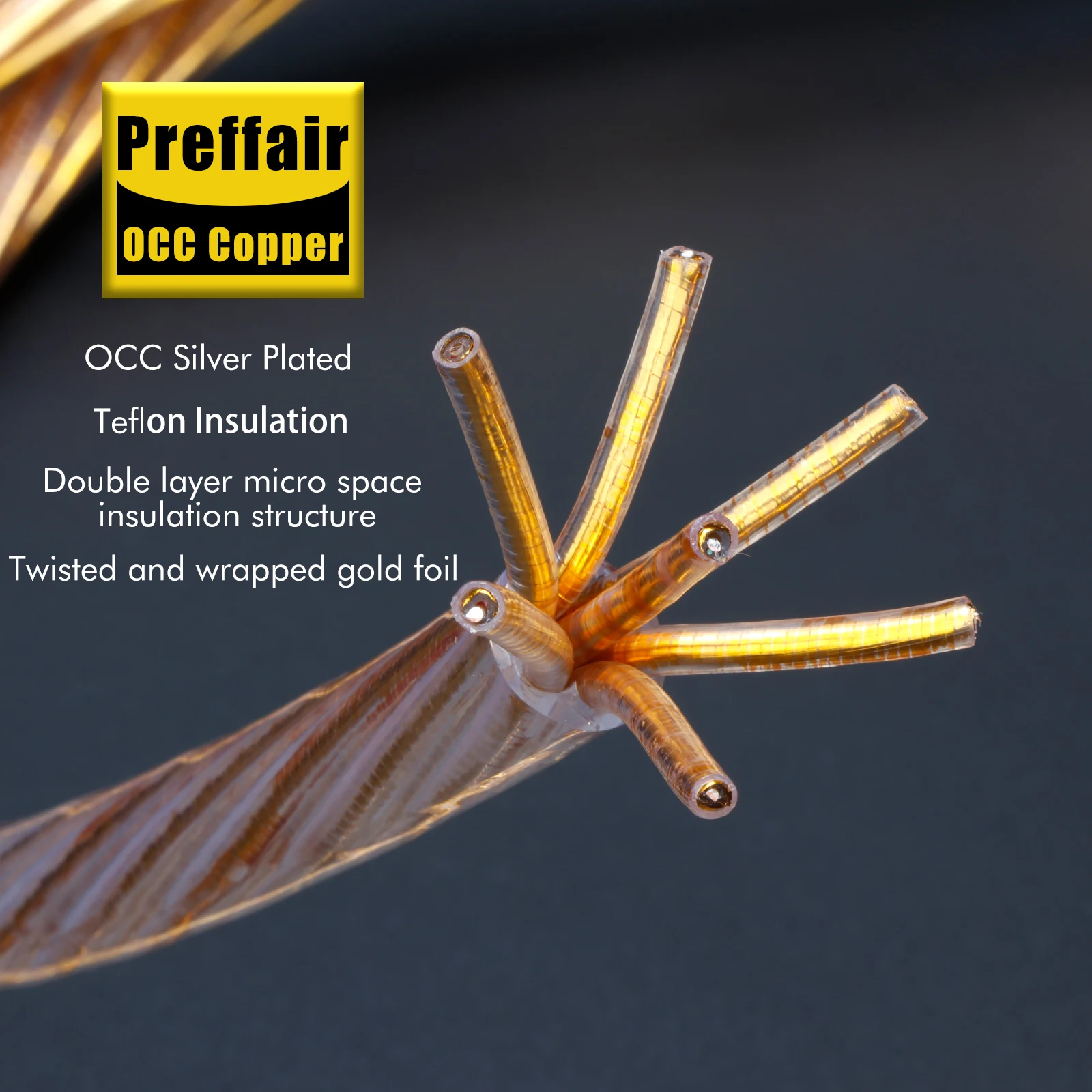 Шнур питания Hi-Fi OCC Медь AU/EU/US Кабель питания Schuko Двойной экранированный аудиокабель C15/C19 IEC Power Gold Plug Connector