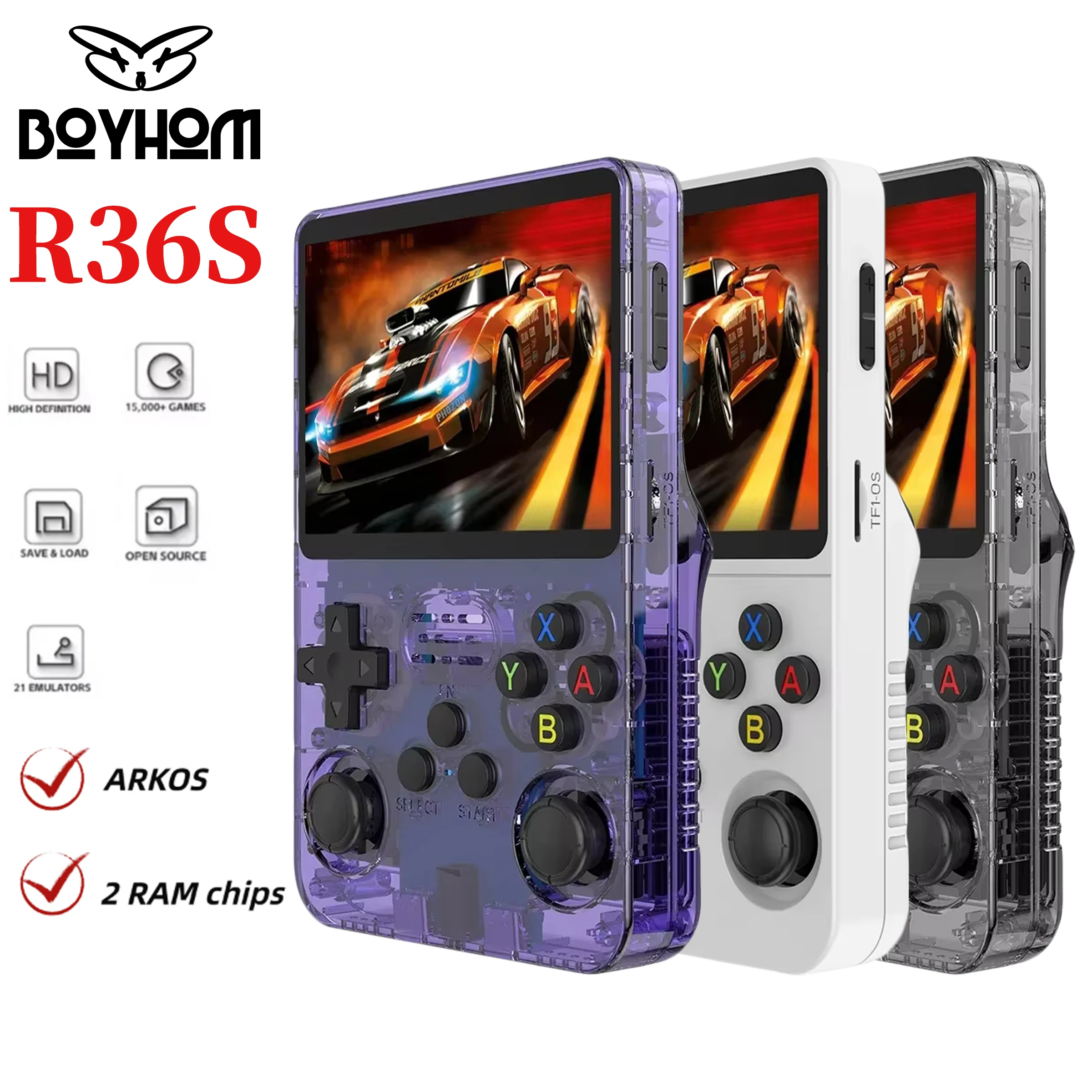 Console Rétro Portable R36S 128Go - Plus De 21000 Jeux, Écran IPS 3.5 Jaune, Système Linux Emulateur Jeux Classiques 128go Console Rétro Portable R36S 128Go - Plus De 21000 Jeux, Écran IPS 3.5 Jaune, Système Linux Emulateur Jeux Classiques 128go