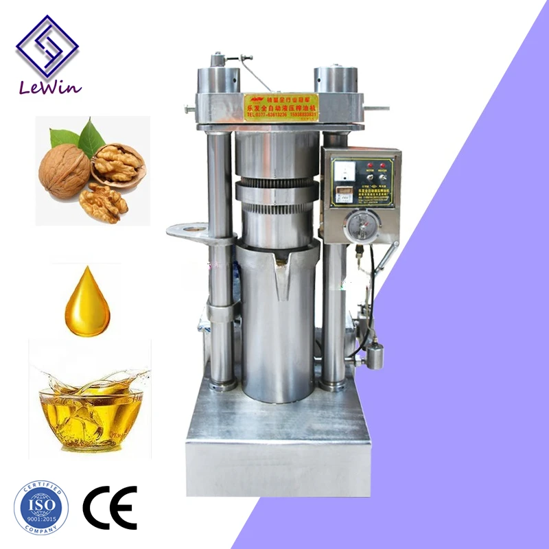 

Automatic 6YY-185 Hydraulic Oil Press Machine 60Mpa Presser for Cocoa Butter Olive Soybean Walnut Oil-for Chocolate Making