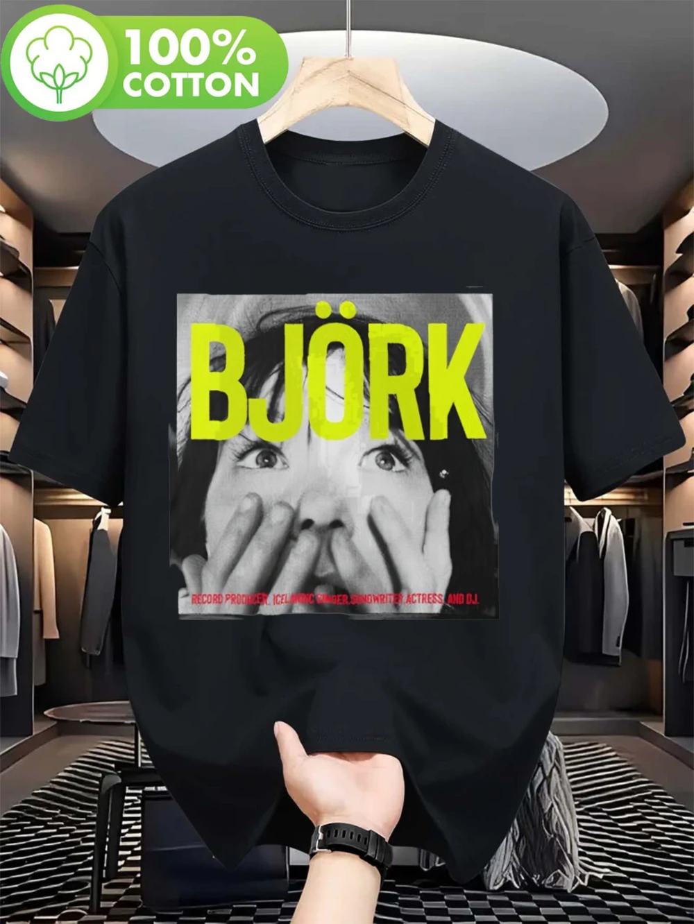 Neutral Retro Bjork T-shirt -Sugar Cube Band Matthew Barney Homogenized 