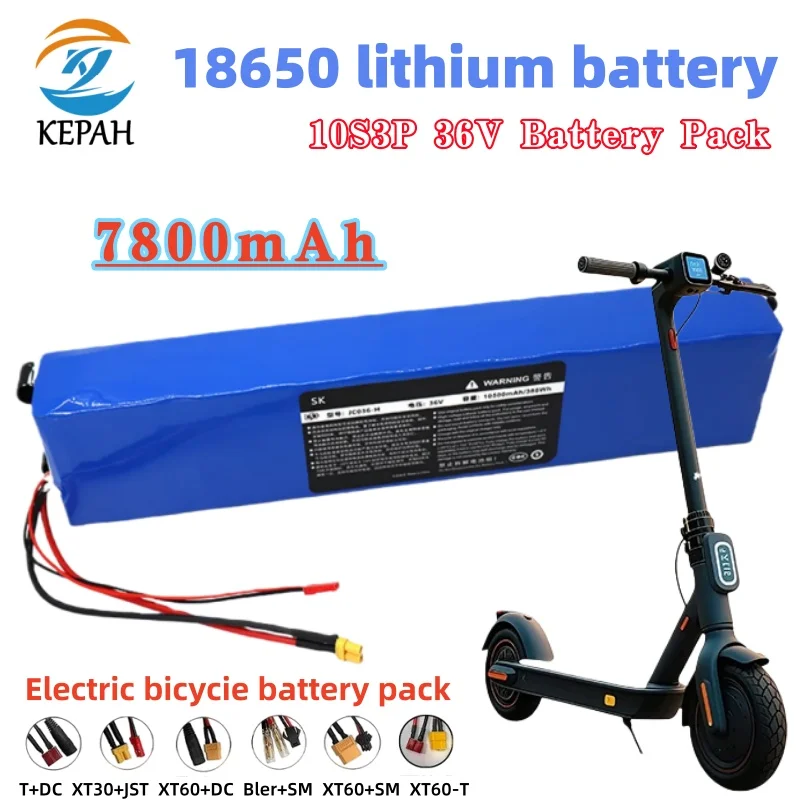NEW 10S3P 36V 7800mAh 36V Electric Scooter Battery Pack18650 LithiumM365 Electric Scooter 36v Battery Scooter with Charger