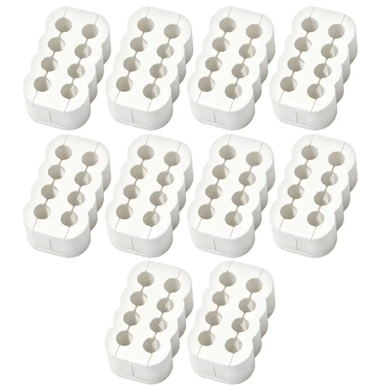 31BA ABS 8-Pin Wire Guide Set for Desktop Builds, Routing Holders, 10-Pack for Neat Layout Use