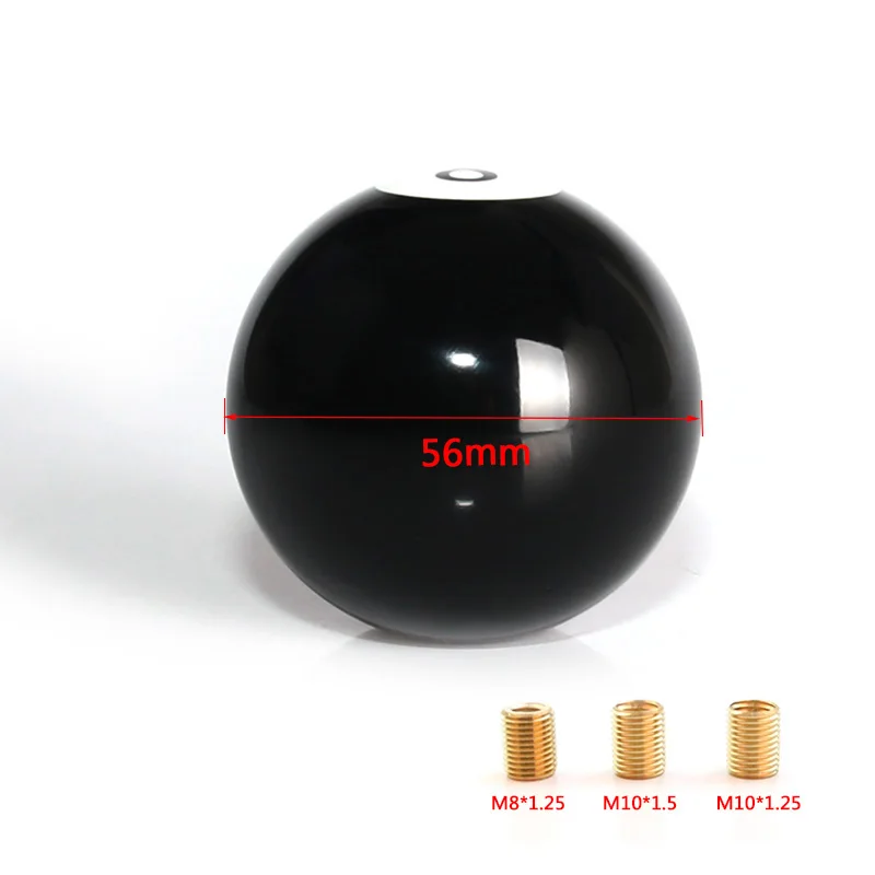 Universal Black 8 Ball Gear Knob Short Shifter Knob For mostly Car Acrylic Black 8 Ball