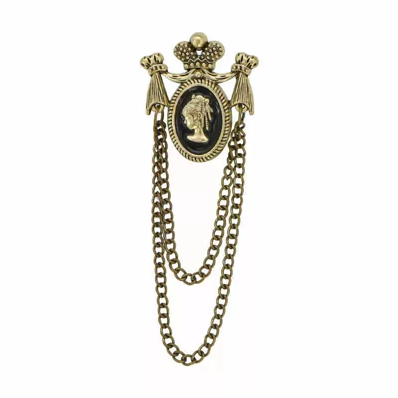 خمر الباروك نمط الجمال مقلاع سلسلة بروش الراقية المرأة زهرة دبوس المتخصصة تصميم الملحقات الغربية-2 #1