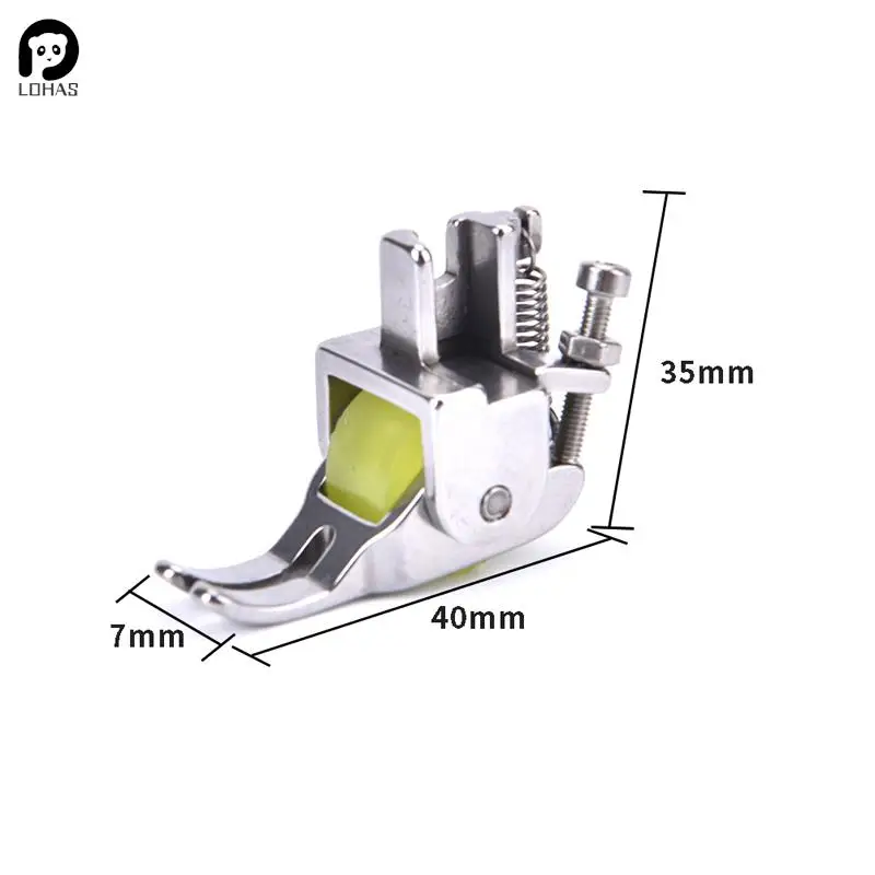 Universal Sewing Machine Foot Presser Sewing Machine Accessories Roller Foot Replacement for Leather Thick Fabric Stitching Acce