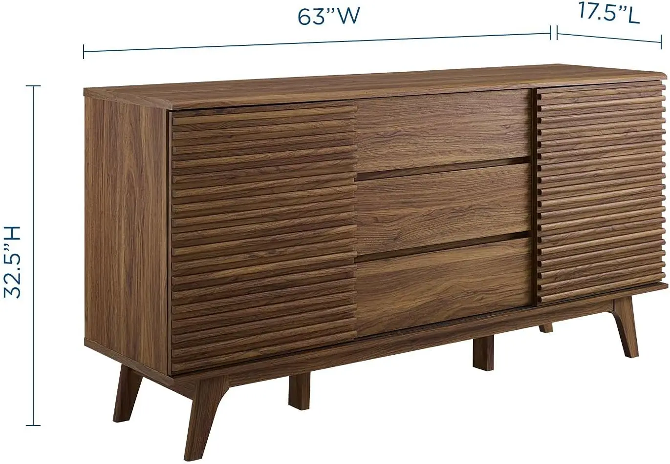 Render 70" Mid-Century Modern Low Profile Entertainment TV Stand