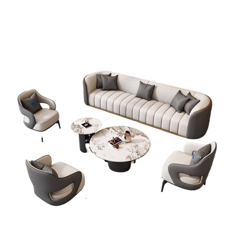 

Комбинация журнального столика в вестибюле отеля, легкий роскошный современный офис, офис продаж, диван для переговоров