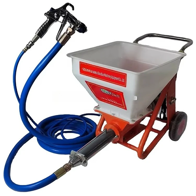 R5 household 220V mortar plaster semi-automatic cement sprayer wall plastering core including engine motor