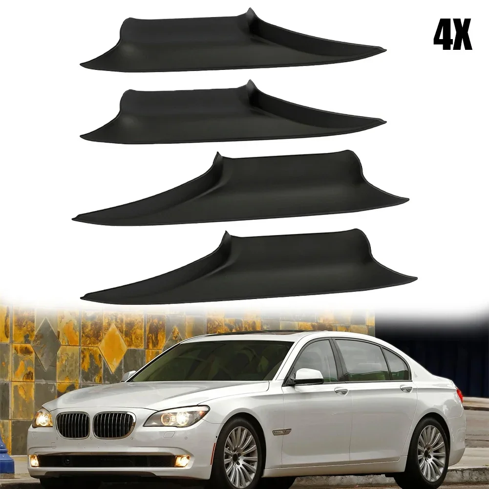 4pcs Door Inner Front Handle Brace Black Cover For BMW 7 F02 F01 Inside Front Handle Tray Kit Accessory