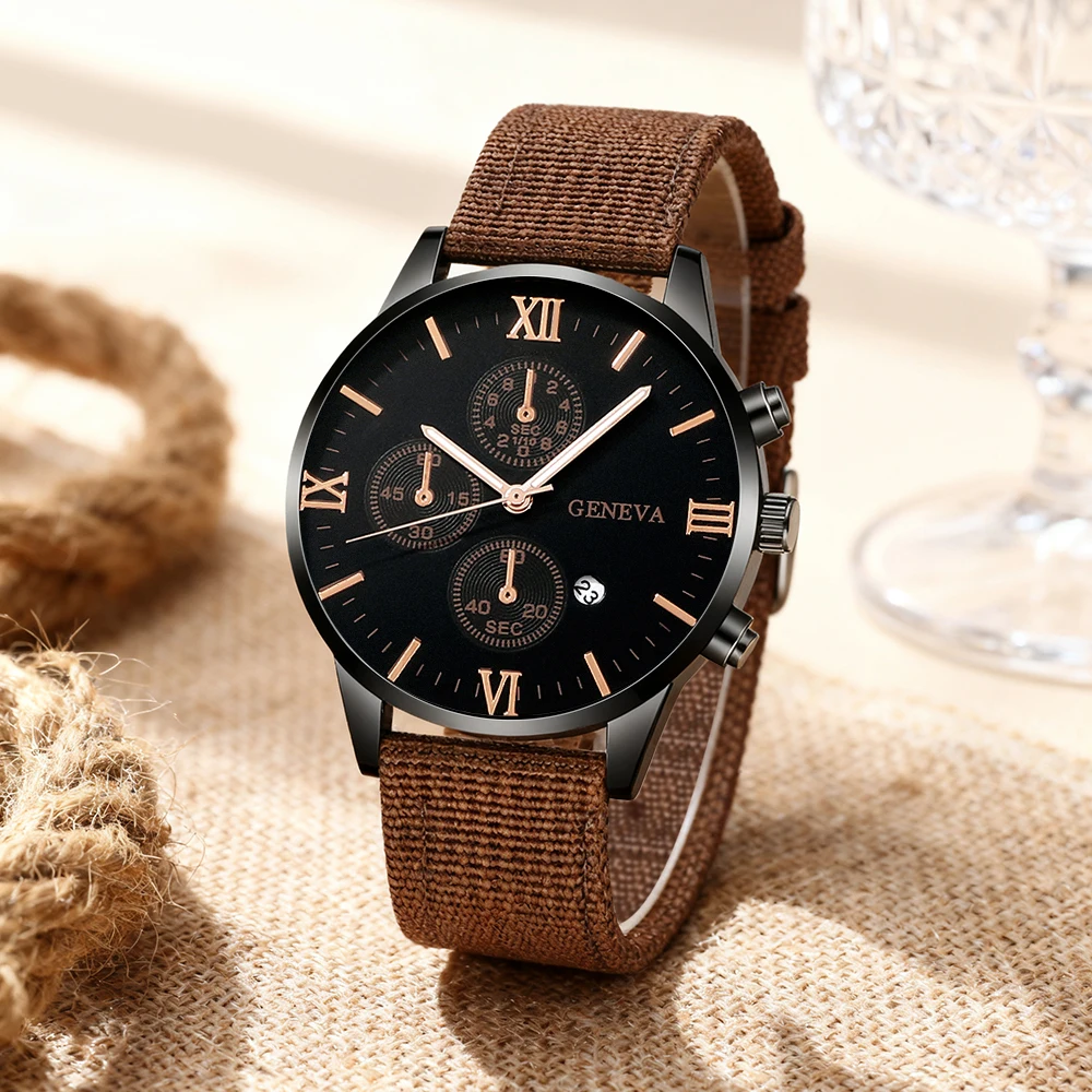 1-piece men's fashion quartz watch, casual styling, trendy street style, the best choice for gifting