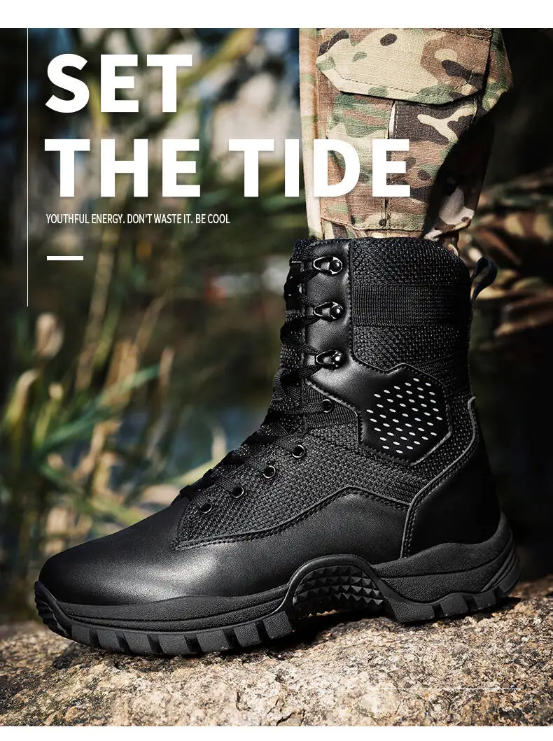 Marken-Outdoor-Stiefel für Dschungel-Trekking, Größe 39-47, Herren-Knöchelstiefel, Verschleißfeste Dicke Sneakers, 2026 Neue Wasserdichte Wanderstiefel – Detail 8