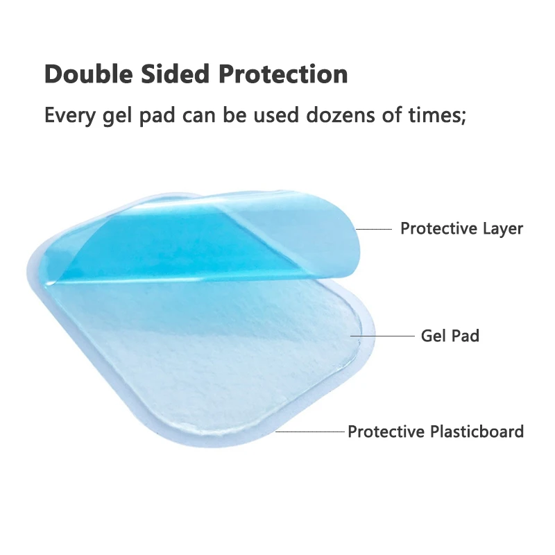 15PCS 20PCS เปลี่ยนแผ่นเจลสําหรับ EMS หน้าท้องก้นสะโพกคอแขนขากระตุ้นกล้ามเนื้อฟิตเนสเจล Patch สติกเกอร์อุปกรณ์เสริม