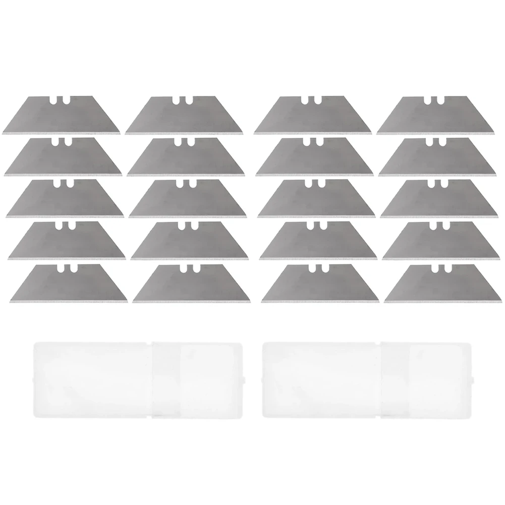 20Pcs Speciale Messen Staal Materiaal Mes Trapezium Blades Vervanging Diy Art Craft Cutter Tool Blade