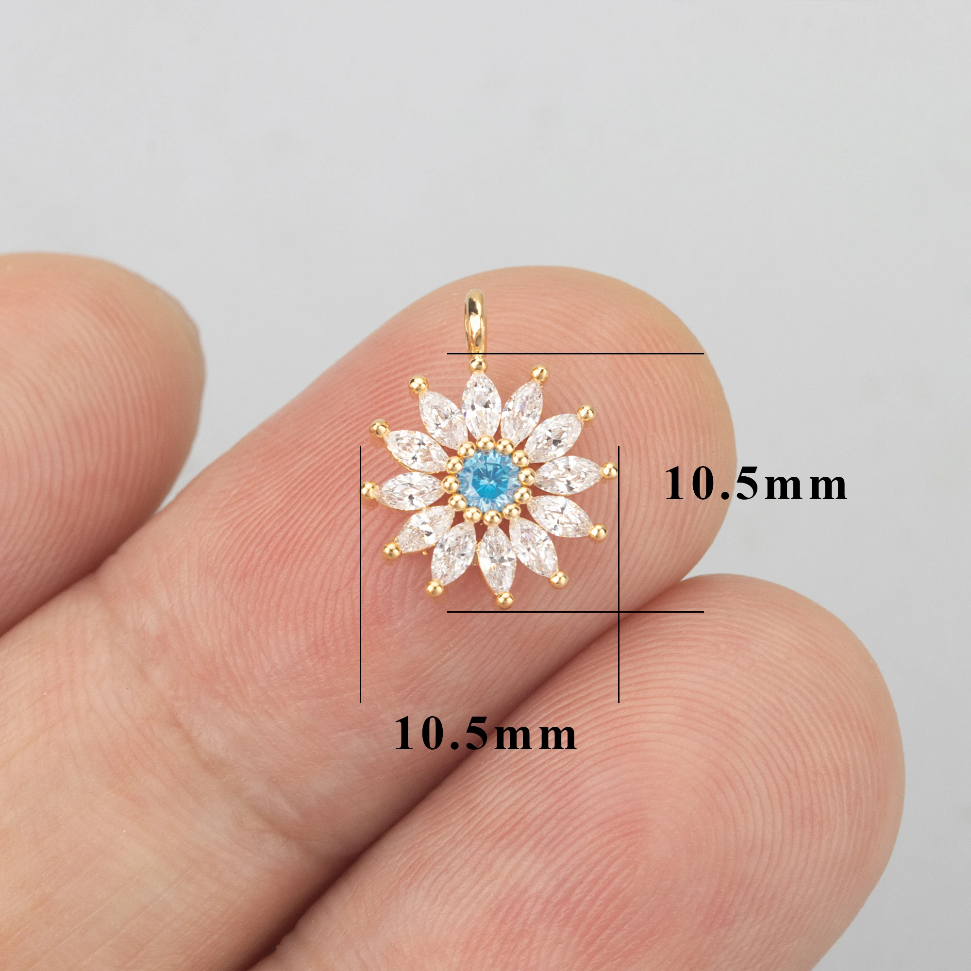 GUFEATHER MF27,jewelry accessories,18k gold rhodium plated,copper,zircons,hand made,charms,jewelry making,diy pendants,4pcs/lot