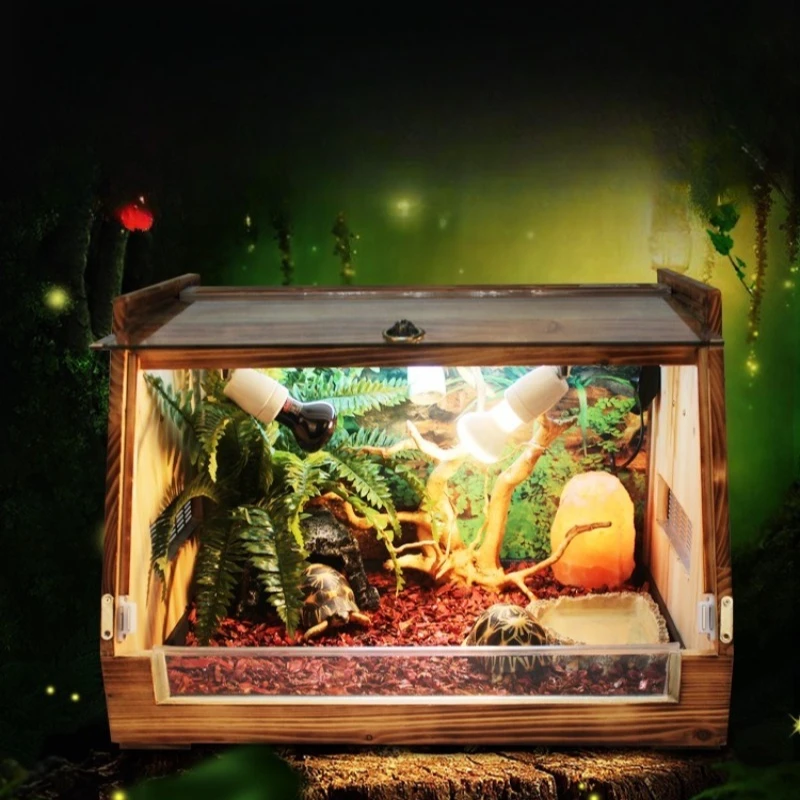 Reptile feeding turtle tortoise box free-rangereptile solid wood set