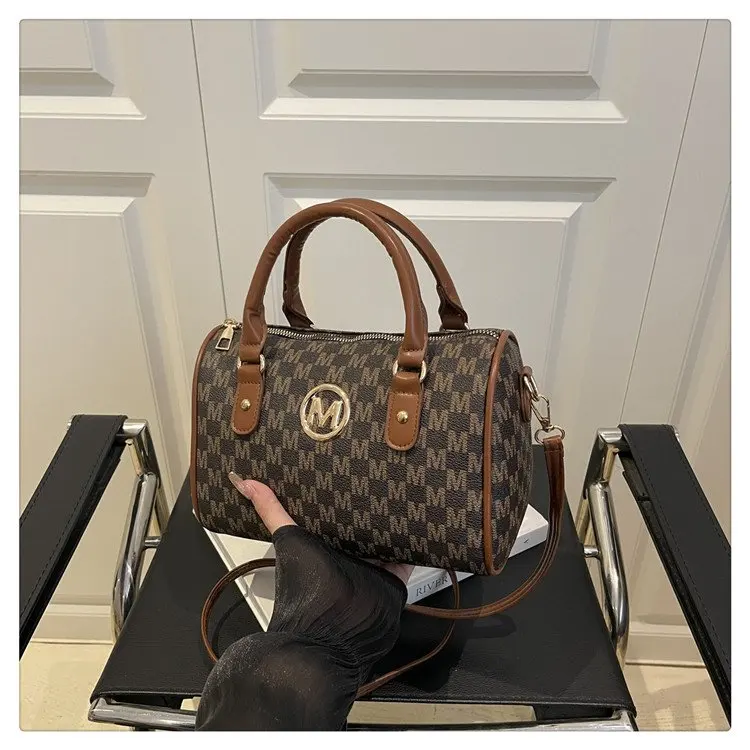 Bolso de Hombro Ajustable con Asa Superior Estilo Boho, Monograma Nuevo 2026, Vintage para el Trabajo y Viajes, para Mujer