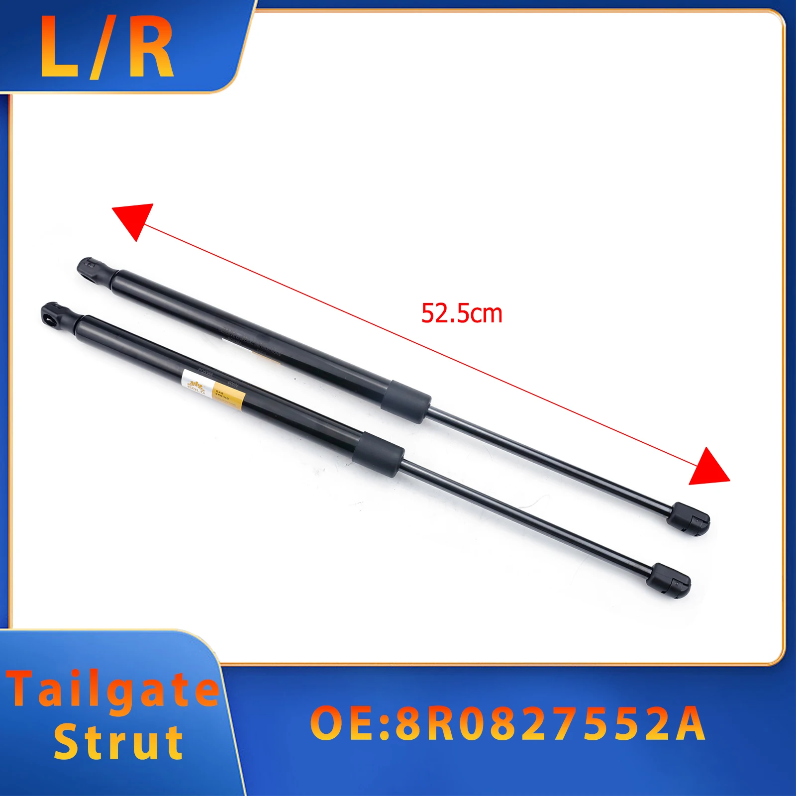 

2PCS Tailgate Gas Spring Strut For AUDI Q5 Hybrid B8(8R) 2008-2018 2.0T 3.0T SQ5 B8(8R) 2013-2017 3.0T 8R0827552A