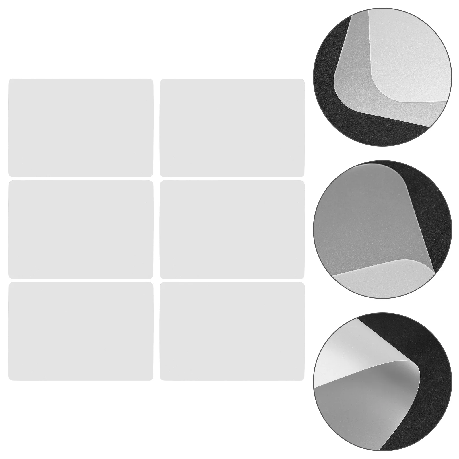 

6pcs Pvc Shelf Liners Waterproof Oil Resistant Table Mat Cabinet Drawer Liner For Kitchen Storage Refrigerator Non Adhesive
