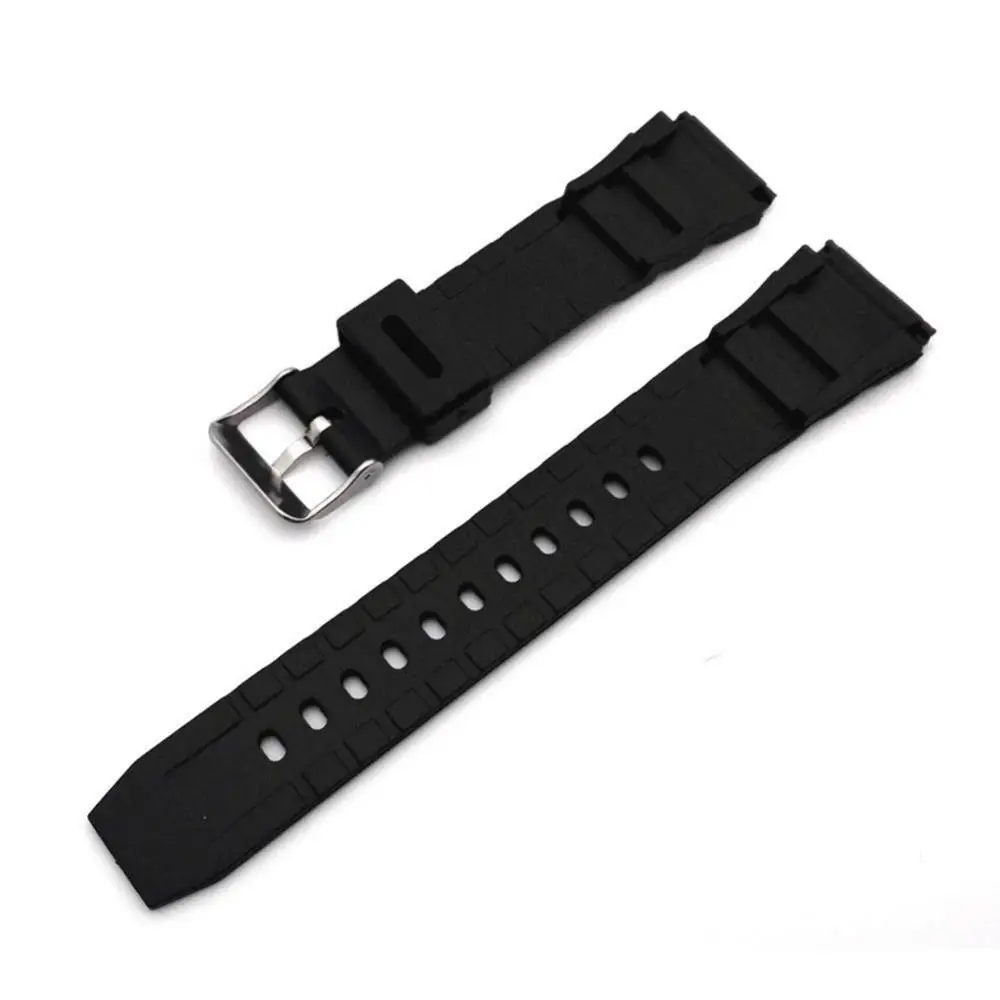 18-22mm Silicone Bracelet Watch Strap Waterproof Black Rubber Sport Wrist Watch Band Strap Watch Band Wrist Strap Watchbands