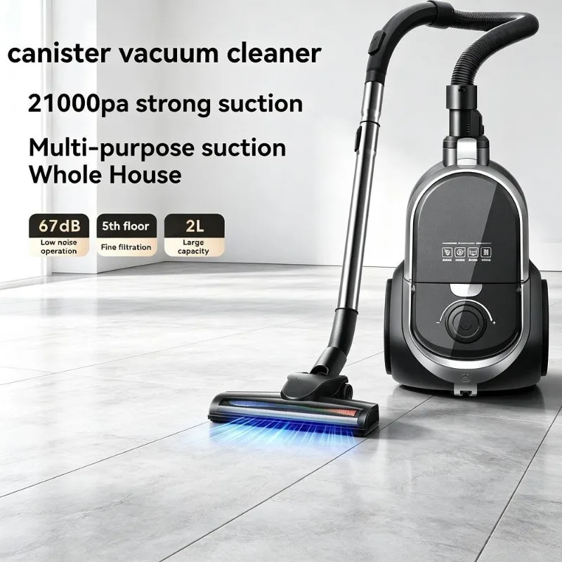 Household High-power Vacuum Cleaner Compact Large Suction Power Horizontal Vacuum Cleaner Suitable for Floor and Carpet Cleaning