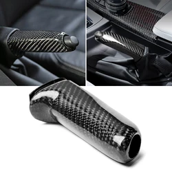Real Carbon Fiber Handbrake Brake Handle Brake Handle Grip Cover Overlay Molding Trim For BMW E46 E90 E92 F30 F32 F80