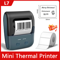 Mini Thermal Portable Printer Wireless Label Printer Self-Adhesive Sticker Mobile Pocket Labeling Machine Similar as NIIMBOT B1