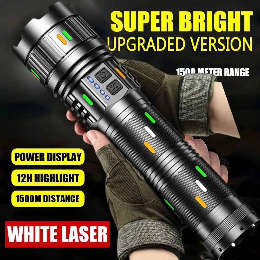 ultra-bright-lens-strong-light-long-range-type-c-rechargeable-mobile-power-bank-zoom-led-flashlight
