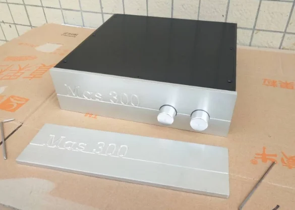 Mas300 All aluminum amplifier chassis / Preamplifier case / AMP Enclosure DIY box (320 *90*258/308mm)