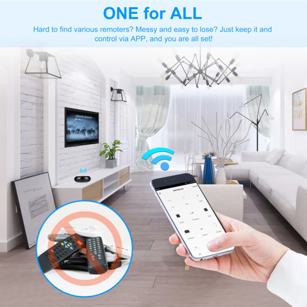 Tuya WiFi IR Remote Control Universal For TV DVD AUD Air Condition Smart Life APP Timing Controller Works with Alexa Google Home