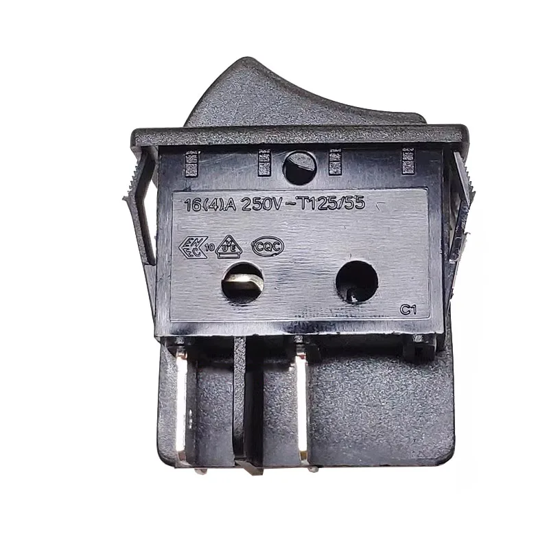 Original authentic 4-pin two-speed big switch R210 22L four-pin black with green indicator 16A250V 32*25mm