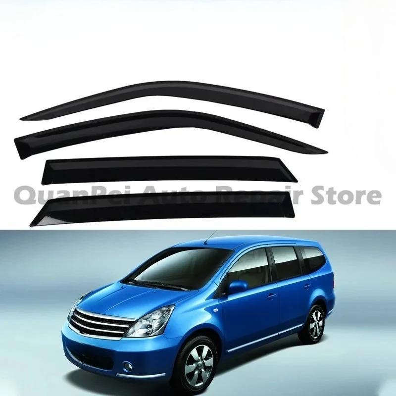 For Nissan Junyi GENISS 2009 Model Rain Shield Door Window Deflector Eyebrow Rain Guard Automotive Exterior Decoration
