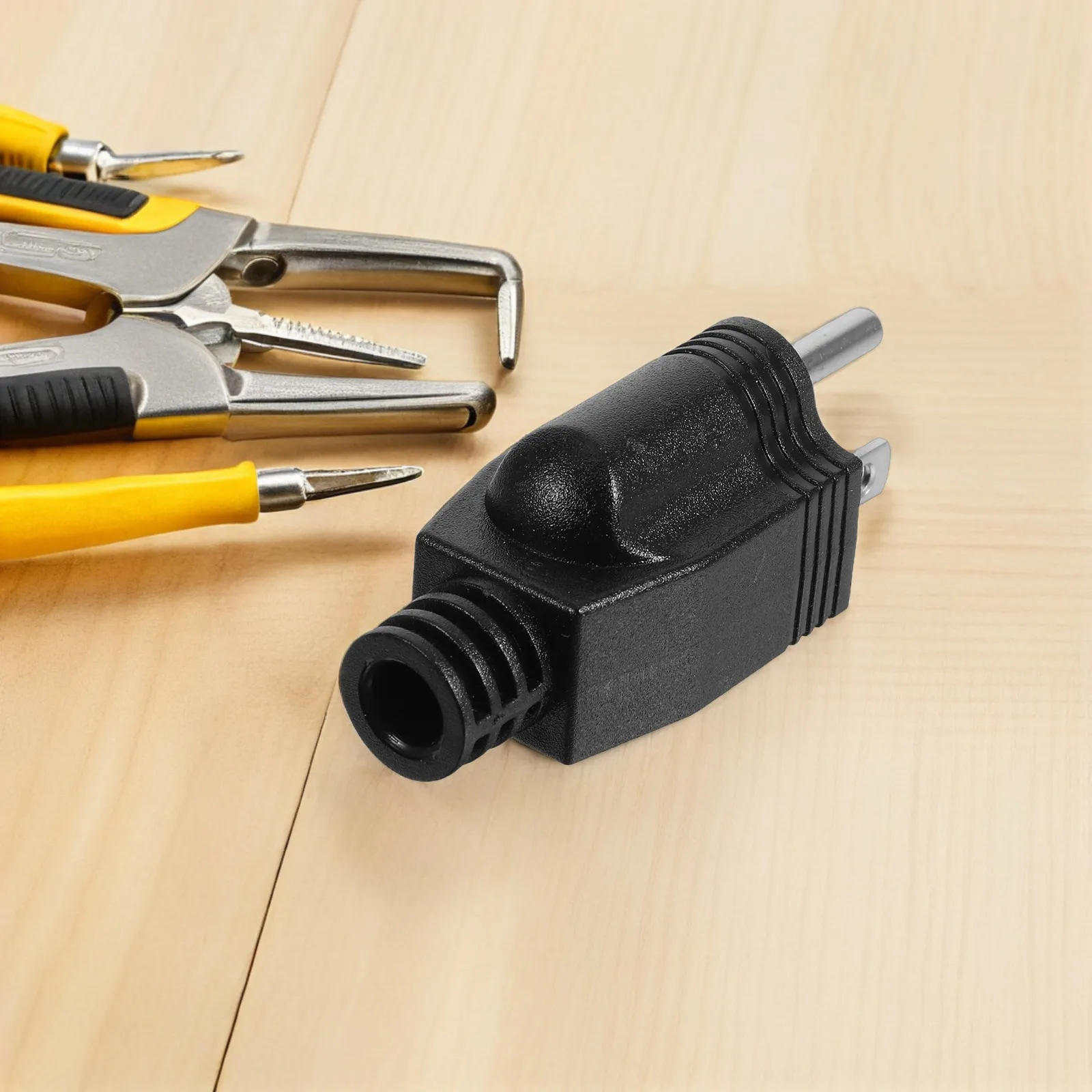 3Pcs Usa Standard Detachable Three-Pin Power Plug with Safety Grounding for Appliance Cord Repair Extension Socket Adapter Male