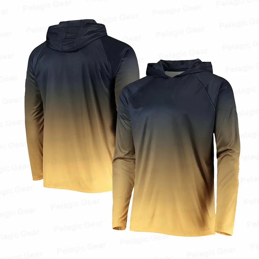 Imagem -04 - Pesca ao ar Livre Hoodie dos Homens Roupas de Pesca Verão Camisa de Manga Longa Terno de Pesca Proteção Solar Respirável Angler Jérsei Vestuário