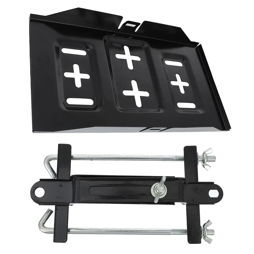 

1 set Adjustable Holder Bracket Kit Stainless Steel Tray Car Boat Mounting Universal Durability Truck AccessoriesBattery
