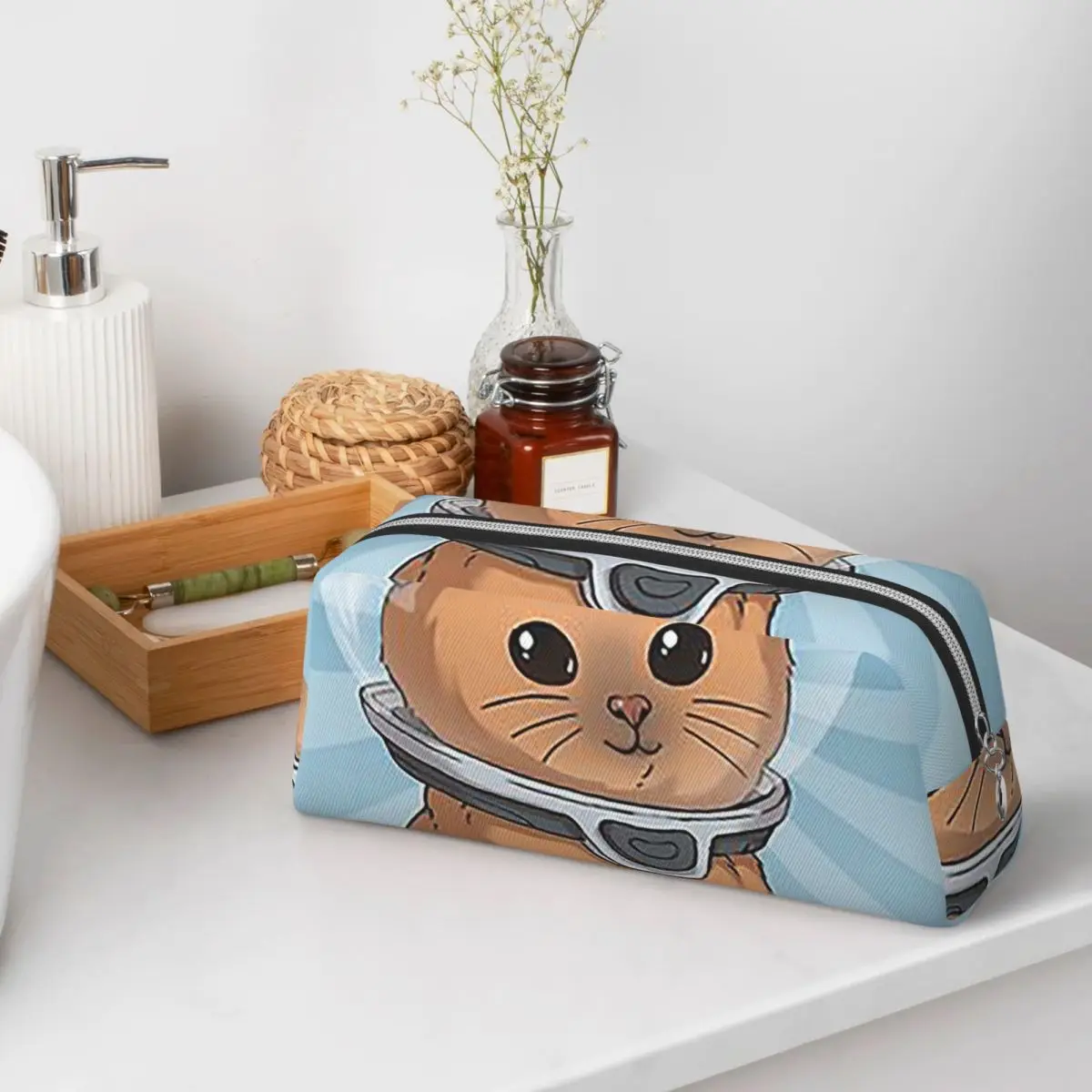 Keep Calm Kitty Pencil Cases for Student School Pen Box Pencil Bag Pencil Pouch Pen Holder